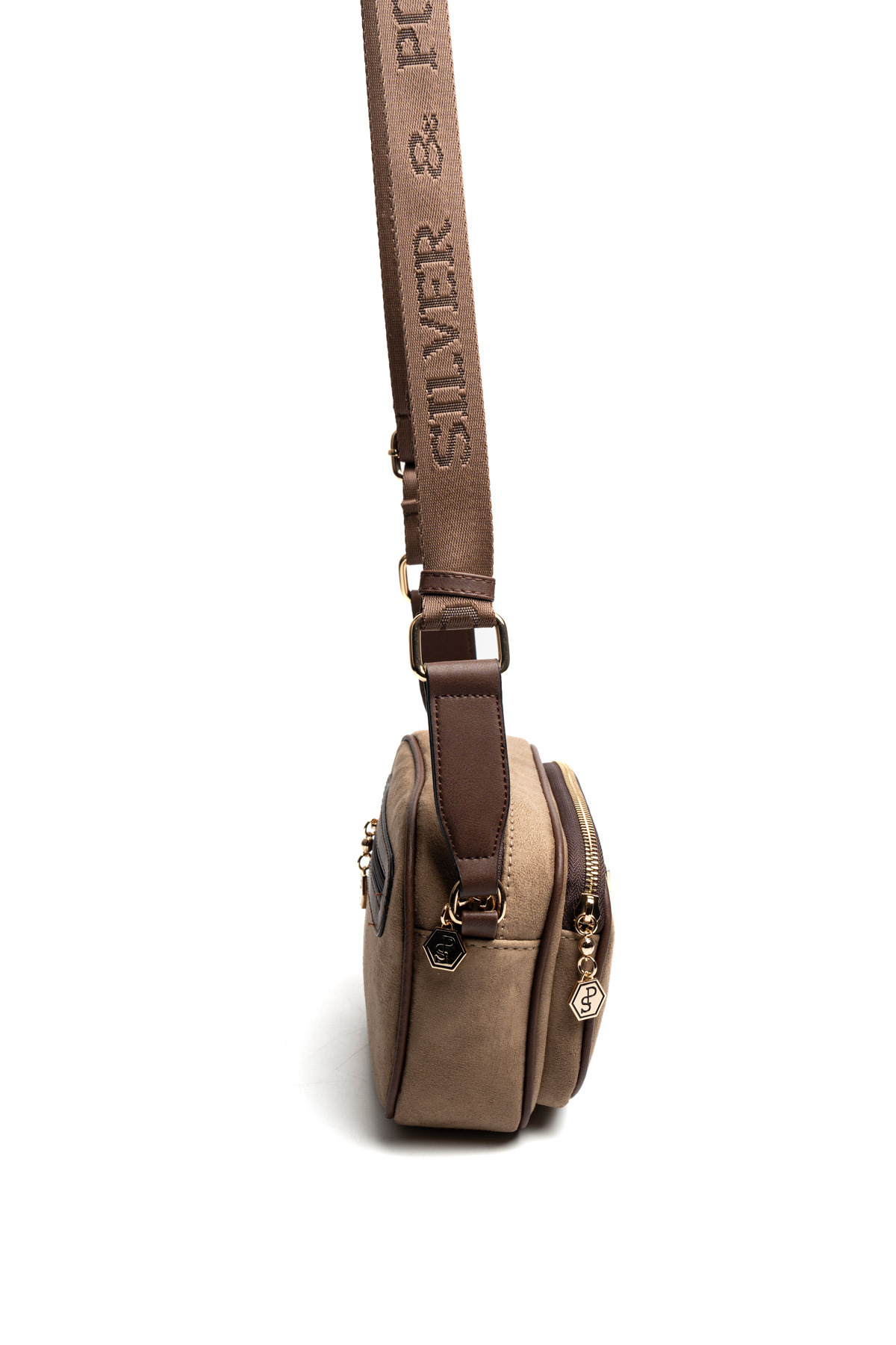 Silver & Polo SP1111 VİZON-MAT KAHVE 2 Дамска чанта Silver Polo SP1111 Vizon – ежедневна crossbody чанта с регулируема презрамка