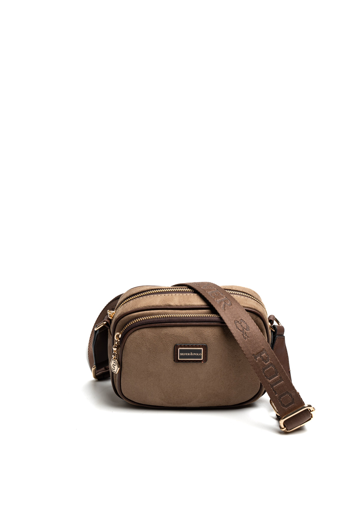 Silver & Polo SP1111 VİZON-MAT KAHVE 4 Дамска чанта Silver Polo SP1111 Vizon – ежедневна crossbody чанта с регулируема презрамка
