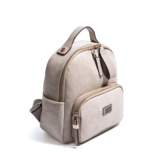 Silver & Polo SP1130 Kadın Sırt Çantası Süet Bej-Kum 1 Дамска раница Silver & Polo SP1130 в бежов цвят – стилна и практична