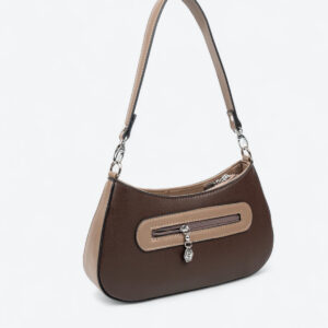 Кафява дамска чанта Silver & Polo SP1251 с регулируема дръжка и допълнително портмоне – елегантен модел за ежедневие.