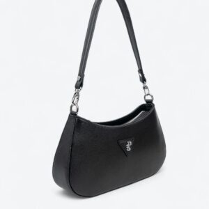 Silver & Polo SP1251 Kadın Omuz Çantası Siyah 1 Черна дамска чанта Silver & Polo SP1251 – елегантна дамска кожена чанта с къса дръжка