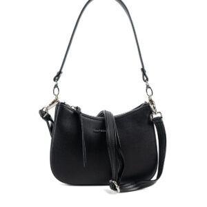 Черна дамска чанта Silver & Polo SP1259 от еко кожа с регулируема дръжка