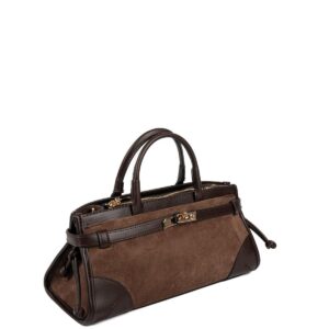 Кафява дамска чанта Silver & Polo SP1260 – елегантна ежедневна чанта от еко кожа.