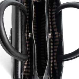 Silver & Polo SP1264 Kadın El Çantası Fashion Siyah 5 Черна дамска чанта Silver & Polo SP1264 от еко кожа с къси дръжки и дълга презрамка