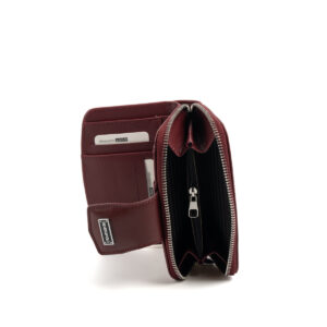 Кафяво дамско портмоне Silver & Polo SP874 от еко кожа Bordo – компактно портмоне с отделения за карти