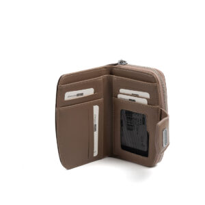 Кафяво дамско портмоне Silver & Polo SP874 от еко кожа Kahve Nix Vizon – компактно портмоне с отделения за карти