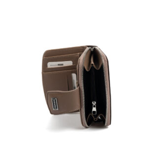 Кафяво дамско портмоне Silver & Polo SP874 от еко кожа Kahve Nix Vizon – компактно портмоне с отделения за карти