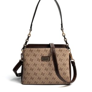 Дамска чанта за рамо Silver & Polo SP937 кафява – елегантна дамска чанта с дълга презрамка