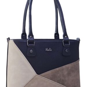 Дамска чанта Vedis българско производство – елегантна дамска чанта в бежово и тъмносиньо