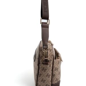 Дамска раница Kadin Capraz с монограм в бежово и кафяво – стилна и практична