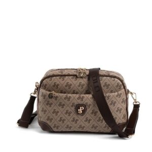 Дамска раница Kadin Capraz с монограм в бежово и кафяво – стилна и практична