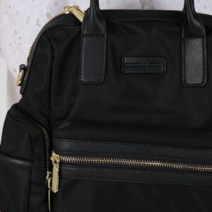 SP1211 Kadın Sırt Çantası Siyah 3 Черна дамска раница Silver&Polo – елегантна ежедневна раница с цип