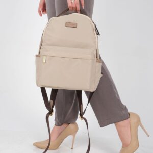 Дамска раница Silver & Polo SP1206 бежова, стилна ежедневна раница за жени