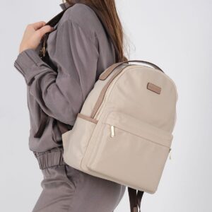 Дамска раница Silver & Polo SP1206 бежова, стилна ежедневна раница за жени