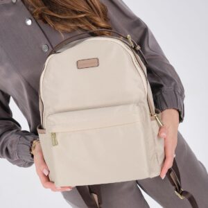 Дамска раница Silver & Polo SP1206 бежова, стилна ежедневна раница за жени