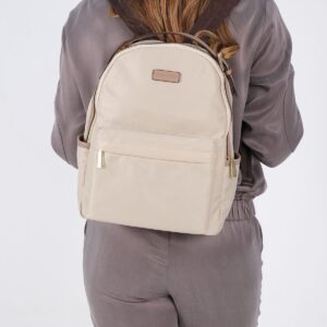 Дамска раница Silver & Polo SP1206 бежова, стилна ежедневна раница за жени