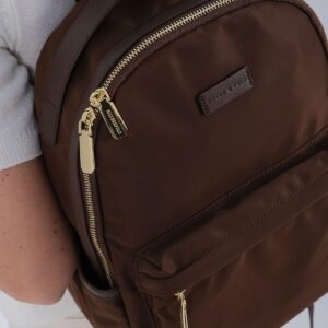 Silver & Polo SP1206 Kadın Sırt Çantası Kahve 4 Дамска раница Silver & Polo SP1206 кафява – елегантна кожена раница за ежедневие