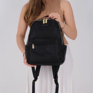 Черна дамска раница Silver & Polo SP1206 от сатен