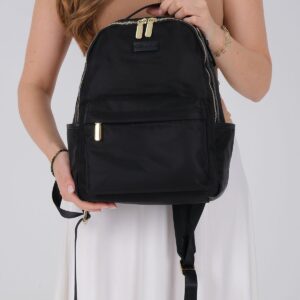 Черна дамска раница Silver & Polo SP1206 от сатен