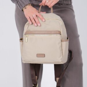 Дамска раница Silver & Polo SP1209 цвят Bej Kum от сатен