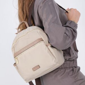 Дамска раница Silver & Polo SP1209 цвят Bej Kum от сатен