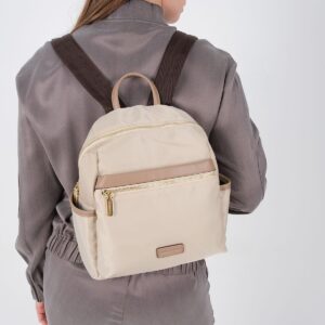 Дамска раница Silver & Polo SP1209 цвят Bej Kum от сатен