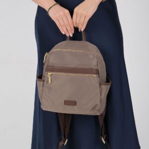 Дамска раница Silver & Polo SP1209 цвят Kum Kahve от сатен