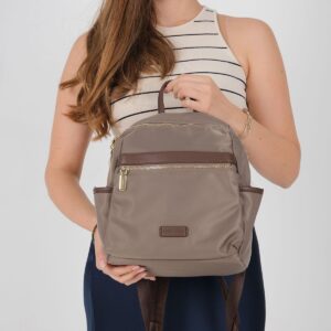 Дамска раница Silver & Polo SP1209 цвят Kum Kahve от сатен