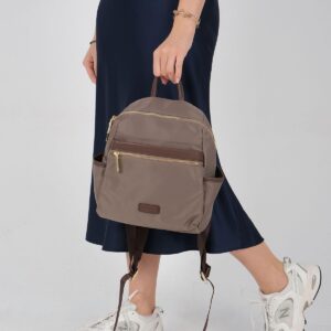 Дамска раница Silver & Polo SP1209 цвят Kum Kahve от сатен