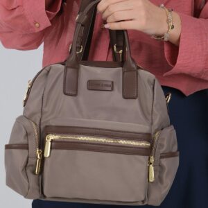 Дамска раница Silver & Polo SP1211 кум кафяво от еко кожа с регулируеми презрамки