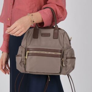 Дамска раница Silver & Polo SP1211 кум кафяво от еко кожа с регулируеми презрамки