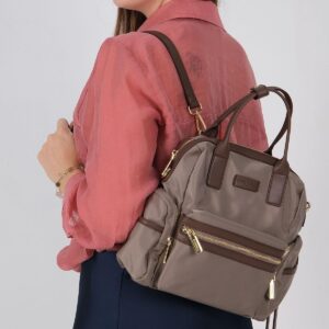 Дамска раница Silver & Polo SP1211 кум кафяво от еко кожа с регулируеми презрамки