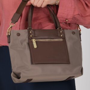 Дамска чанта Silver Polo SP1213 kum kahve – елегантна ежедневна чанта с цип