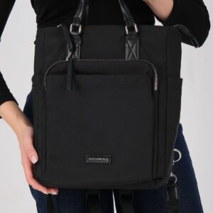 Дамска раница Silver & Polo SP1226 черна от сатен с цип и елегантен дизайн