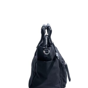 Дамска черна раница Silver & Polo SP1230 от еко кожа с преден джоб и цип