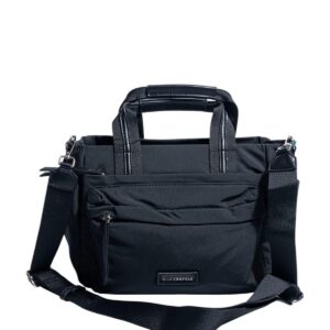 Дамска черна раница Silver & Polo SP1230 от еко кожа с преден джоб и цип