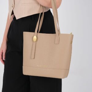 Дамска чанта през рамо Silver & Polo SP1243 бежова с регулируема презрамка