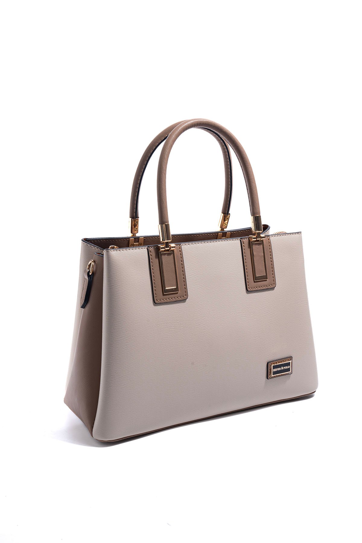 SP1000 Kadın El Çantası Düz Bej-Latte 1 Дамска чанта SP1000 бежово латте елегантна дамска чанта