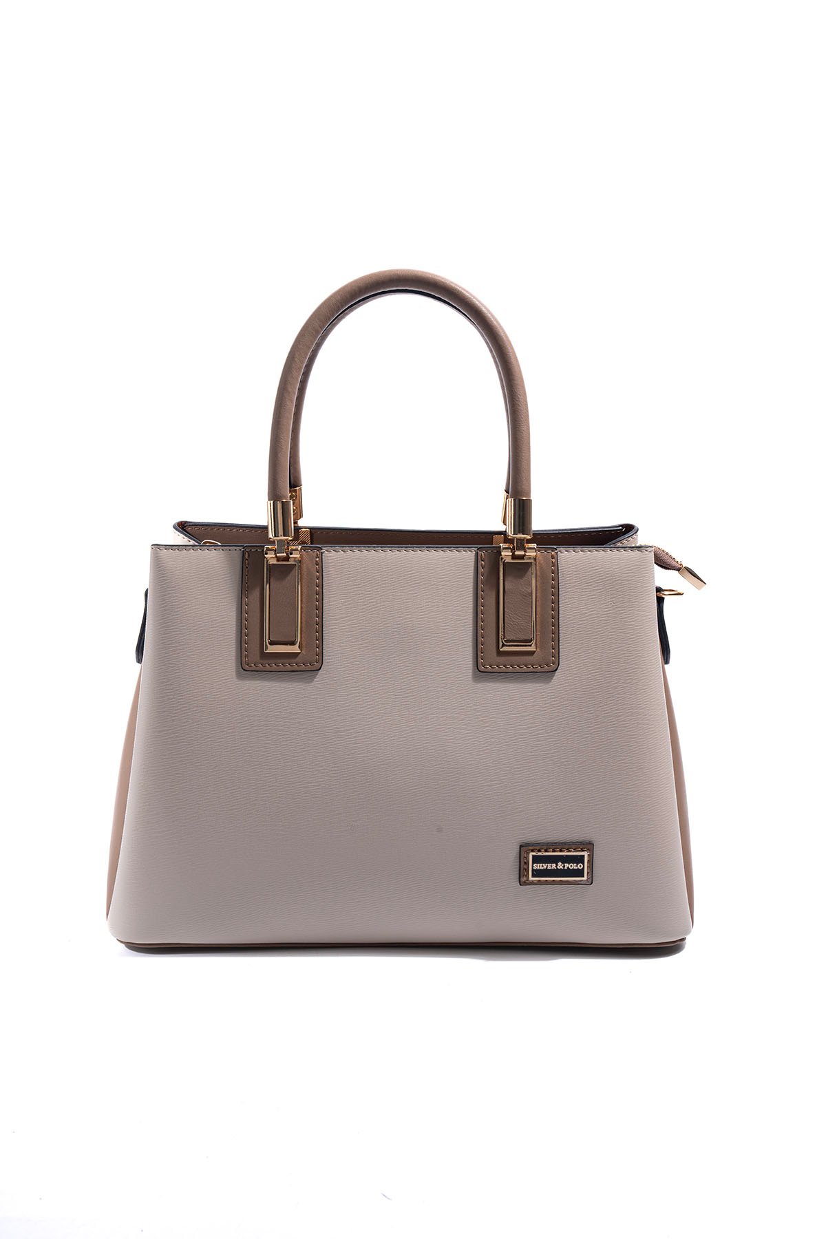 SP1000 Kadın El Çantası Düz Bej-Latte Дамска чанта SP1000 бежово латте елегантна дамска чанта