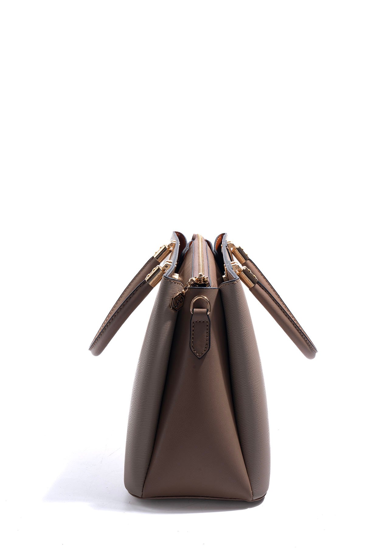 SP1000 Kadın El Çantası Düz Koyu Bej-Latte 2 дамска чанта SP1000 тъмно бежова елегантна чанта за ръка