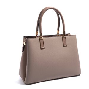 SP1000 Kadın El Çantası Düz Koyu Bej-Latte 3 дамска чанта SP1000 тъмно бежова елегантна чанта за ръка