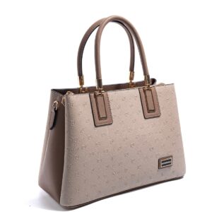Дамска чанта Beige Latte SP1000 елегантна ежедневна чанта с къси дръжки