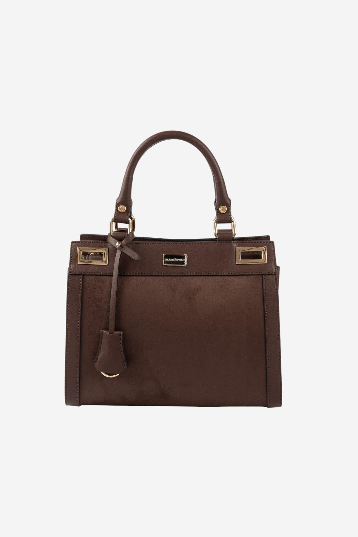 SP1174 Дамска кафява чанта Suet Kahve – елегантна дамска чанта дамска кафява чанта SP1174 Suet Kahve елегантна чанта за жена