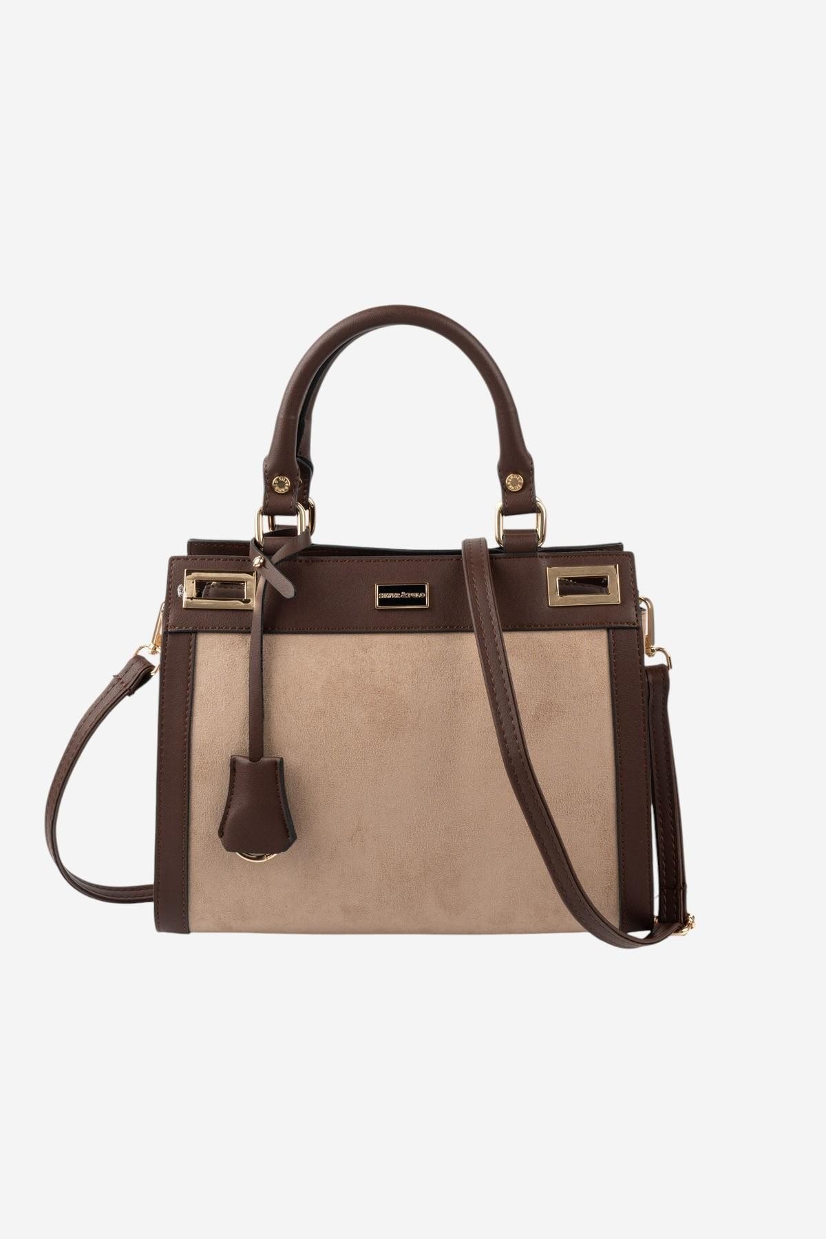 SP1174 Kadın El Çantası Süet Vizon-Kahve 4 дамска чанта визон SP1174 елегантна чанта за жена