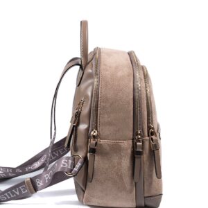 SP1265 Дамска раница от велур – визон елегантна раница Дамска раница от велур визон SP1265 елегантна малка раница за ежедневие