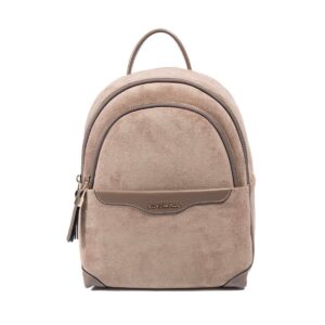 Дамска раница от велур визон SP1265 елегантна малка раница за ежедневие