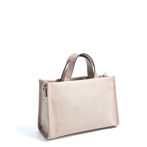 SP1271 Kadın El Çantası Süet Bej-Kum 4 Бежова дамска чанта SP1271 с дълга презрамка елегантна ежедневна чанта