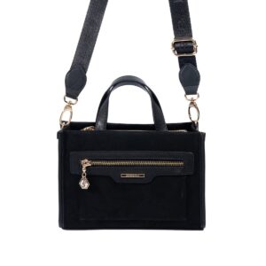 Черна дамска чанта SP1271 с дълга презрамка елегантна ежедневна чанта