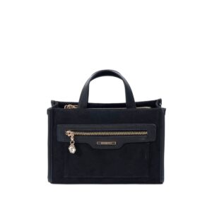 Черна дамска чанта SP1271 с дълга презрамка елегантна ежедневна чанта