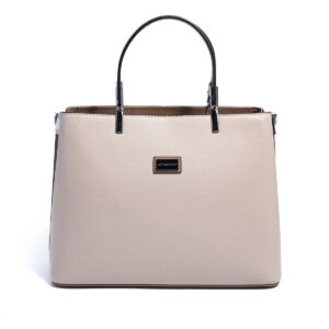 дамска бежова чанта SP924 Duz Bej Latte елегантна чанта за ръка